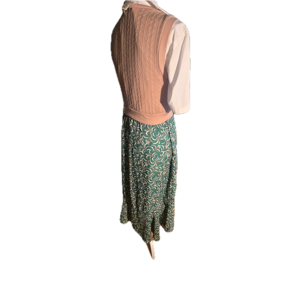 Knit Sweater Vest Grandpacore Dark Academia Button Front Small - Picture 5 of 6